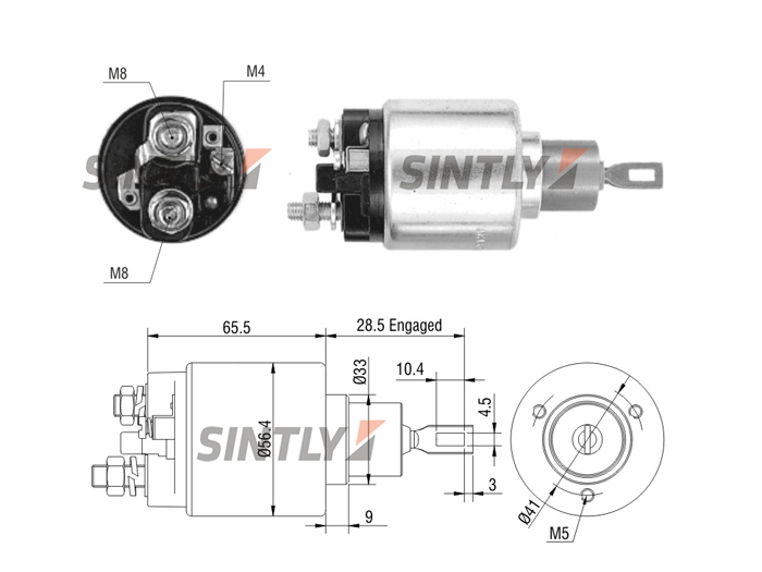 Starter Solenoid Switch ZM-971,AS-PL-UD16052SS,FORD-5549-11287,5549-11287,MAGNETI MARELLI-AME0342,VOLKSWAGEN-554-911-287